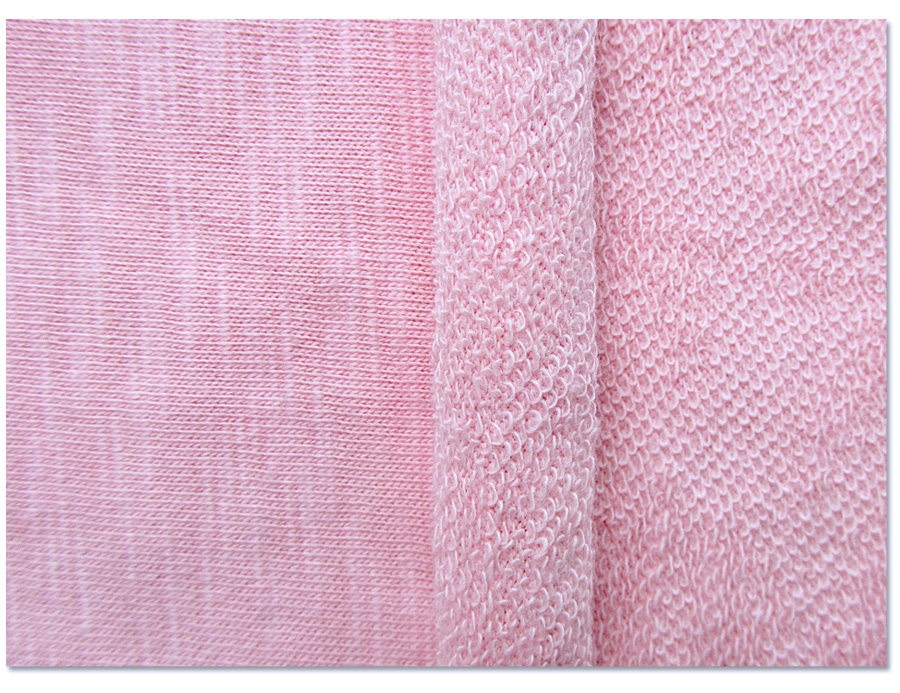 Розовый 1,85 м 320 г влагоотводящая хлопчатобумажная ткань Tianzhu Slub French Terry
