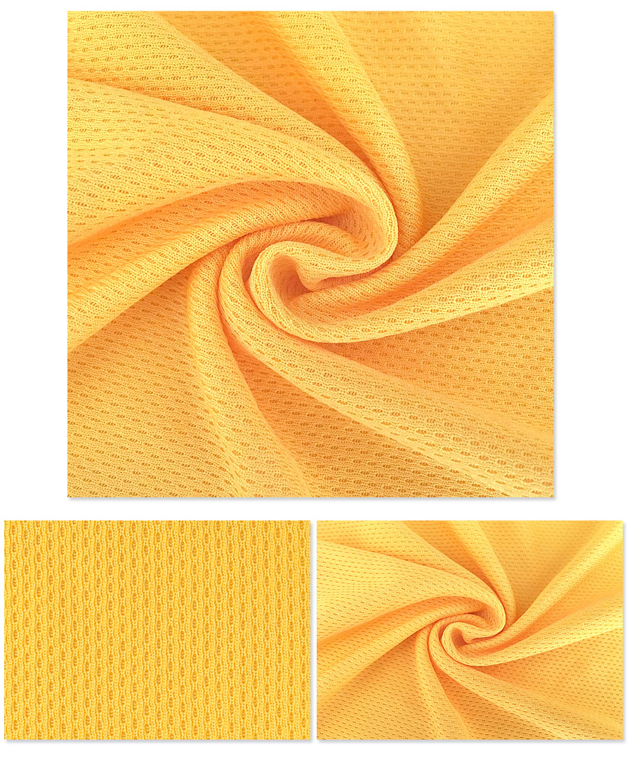 Желтая ткань сетки футболки Митонг 1.55М 160Г поли
